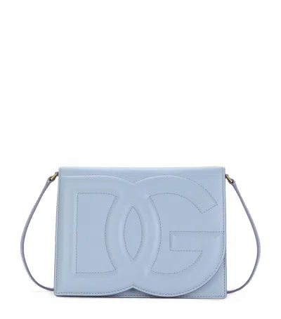 DOLCE & GABBANA LEATHER DG LOGO CROSS-BODY BAG