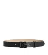 Dolce & Gabbana Leather Dg Millennials Belt In Black