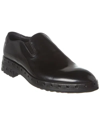 Dolce & Gabbana Leather Driver In Black