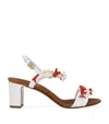 Dolce & Gabbana Keira Embellished Leather Sandals