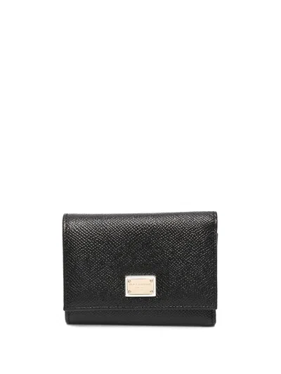Dolce & Gabbana Leather Flap French Wallet