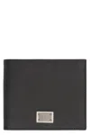 Dolce & Gabbana Dolce&gabbana Black Leather Wallet With Logo In Black