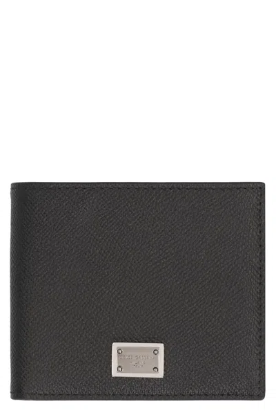 Dolce & Gabbana Dolce&gabbana Black Leather Wallet With Logo
