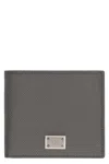 Dolce & Gabbana Leather Flap-over Wallet In Grey