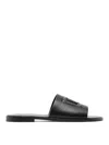 Dolce & Gabbana Sandal With Logo In Gray