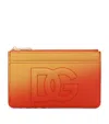 Dolce & Gabbana Leather Gradient Zip Card Holder
