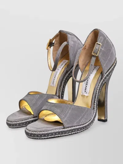 Dolce & Gabbana Leather High-heel Ankle-strap Sandals