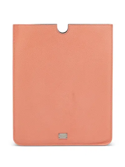 Pre-owned Dolce & Gabbana Leather Ipad Case