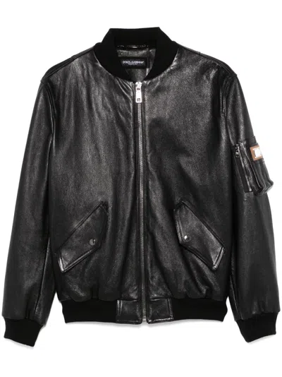 DOLCE & GABBANA LEATHER JACKET