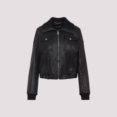 DOLCE & GABBANA LEATHER JACKET