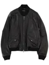 Dolce & Gabbana Black Solid Mock Collar Jacket In Black