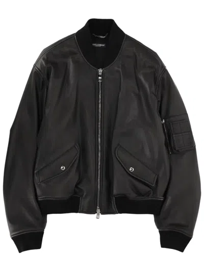 DOLCE & GABBANA DOLCE & GABBANA LEATHER JACKET