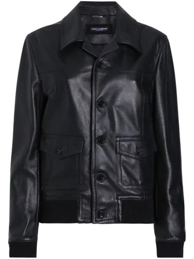 DOLCE & GABBANA LEATHER JACKET
