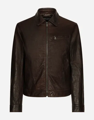 DOLCE & GABBANA LEATHER JACKET