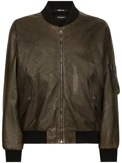 DOLCE & GABBANA LEATHER JACKET