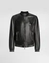 Dolce & Gabbana Essential Leather Jacket In Black