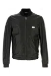 Dolce & Gabbana Essential Leather Jacket In Black