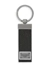 Dolce & Gabbana Leather Keyring With Logo In Black