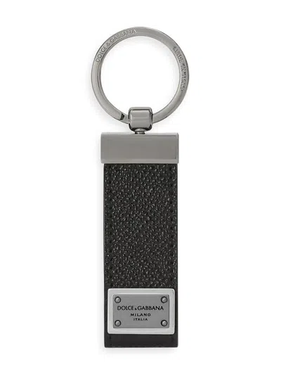 Dolce & Gabbana Leather Keyring With Logo