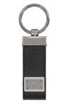 Dolce & Gabbana Leather Keyring With Logo In Black