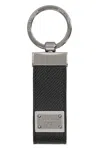 Dolce & Gabbana Men Keychain With Logoed Label In Nero