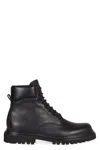 Dolce & Gabbana Leather Lace-up Boots In Black