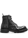 Dolce & Gabbana Leather Ankle Boot Chunky Sole In Black