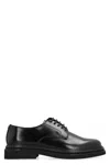 Dolce & Gabbana Black Leather Derby Shoes In Black