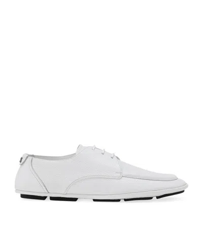 Dolce & Gabbana Leather Lace-up Derby Shoes In Multi