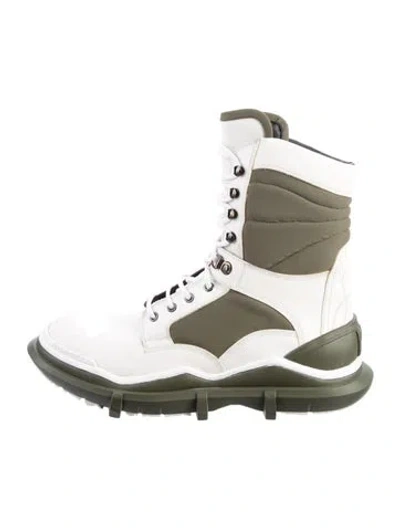 Pre-owned Dolce & Gabbana Leather Lace-up Boots In Multi