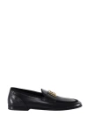Dolce & Gabbana Ariosto Leather Cross-over Loafers In Black