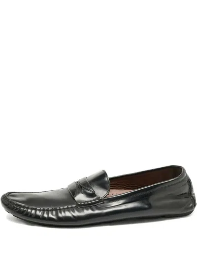 Pre-owned Dolce & Gabbana Leather Loafers In Black