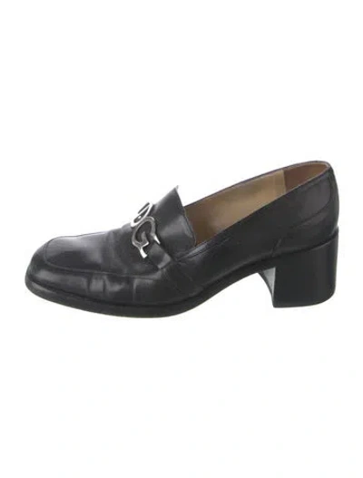 Pre-owned Dolce & Gabbana Leather Loafers In Black