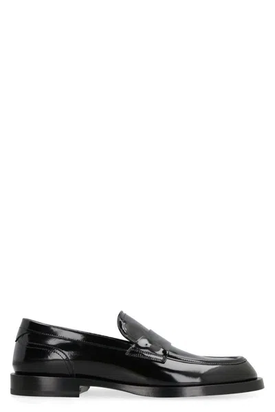 Dolce & Gabbana Leather Loafers In Nero