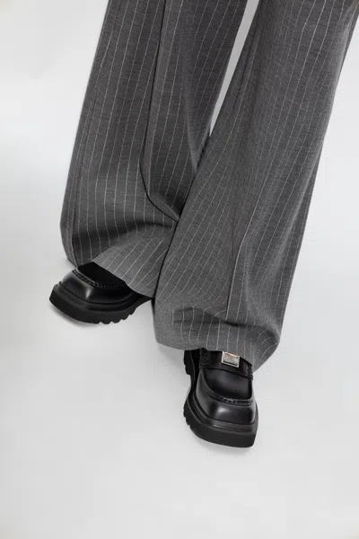 Dolce & Gabbana Leather Loafers In Black