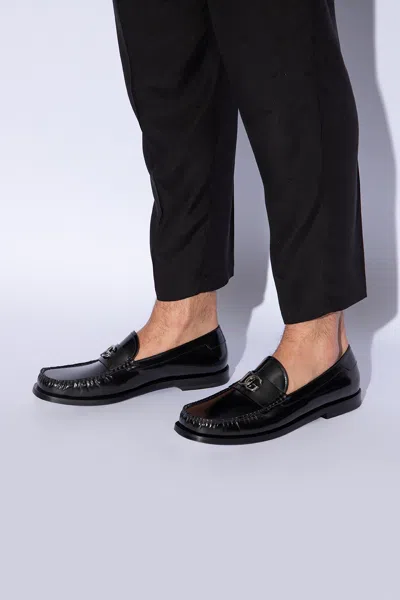 Dolce & Gabbana Leather Loafers In Black