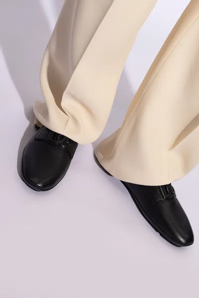 Dolce & Gabbana Leather Loafers In Black