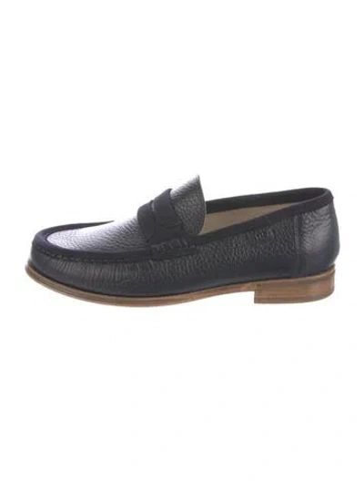 Pre-owned Dolce & Gabbana Leather Loafers In Blue