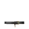 Dolce & Gabbana Adjustable Smooth Leather Belt With Gold-tone Buckle
