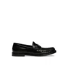 Dolce & Gabbana Dg Medallion Leather Classic Loafers In Black