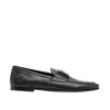 Dolce & Gabbana Logo Plaque Calf Leather Loafers In Black