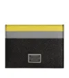 Dolce & Gabbana Leather Logo Plaque Card Holder