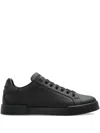 Dolce & Gabbana Leather Low-top Sneakers In Black