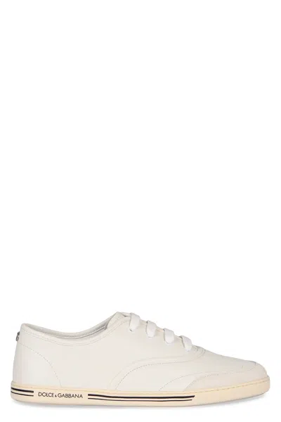DOLCE & GABBANA DOLCE & GABBANA LEATHER LOW-TOP SNEAKERS