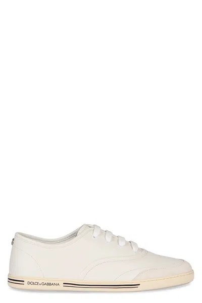 DOLCE & GABBANA LEATHER LOW-TOP SNEAKERS