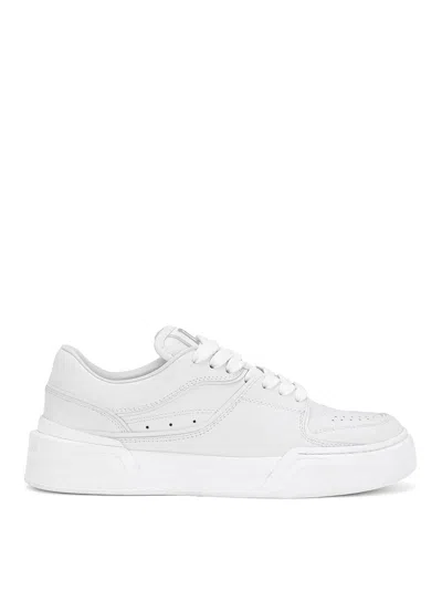 Dolce & Gabbana Leather Low-top Trainers In White