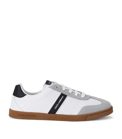 DOLCE & GABBANA LEATHER LOW-TOP SNEAKERS