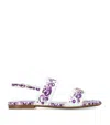 Dolce & Gabbana Majolica-print Sandals In Purple