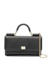 Dolce & Gabbana Embossed Iguana Leather Clutch Bag In Black