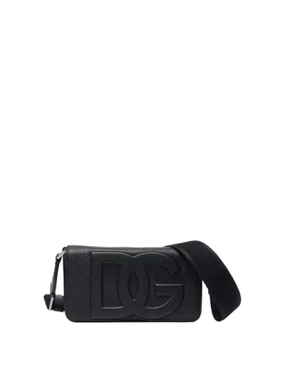 Dolce & Gabbana Leather Mini Bag In Black